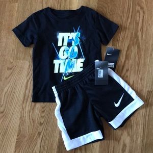New with tag Nike logo shorts and Tee shirt